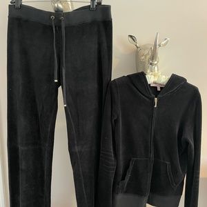 Juicy Couture Black Velour Tracksuit